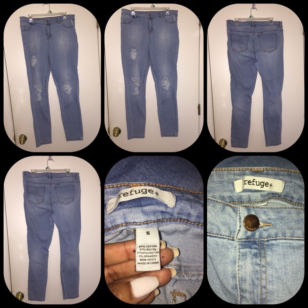 Gently used distressed jeans